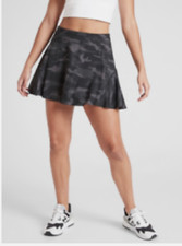 Athleta Black Camo Match Point Athletic Fitness Golf Tennis Skort 531326 NWOT M