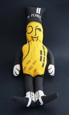 Vintage Planters Mr. Peanut Stuffed Plush Toy Doll Advertising Promo 18" tall