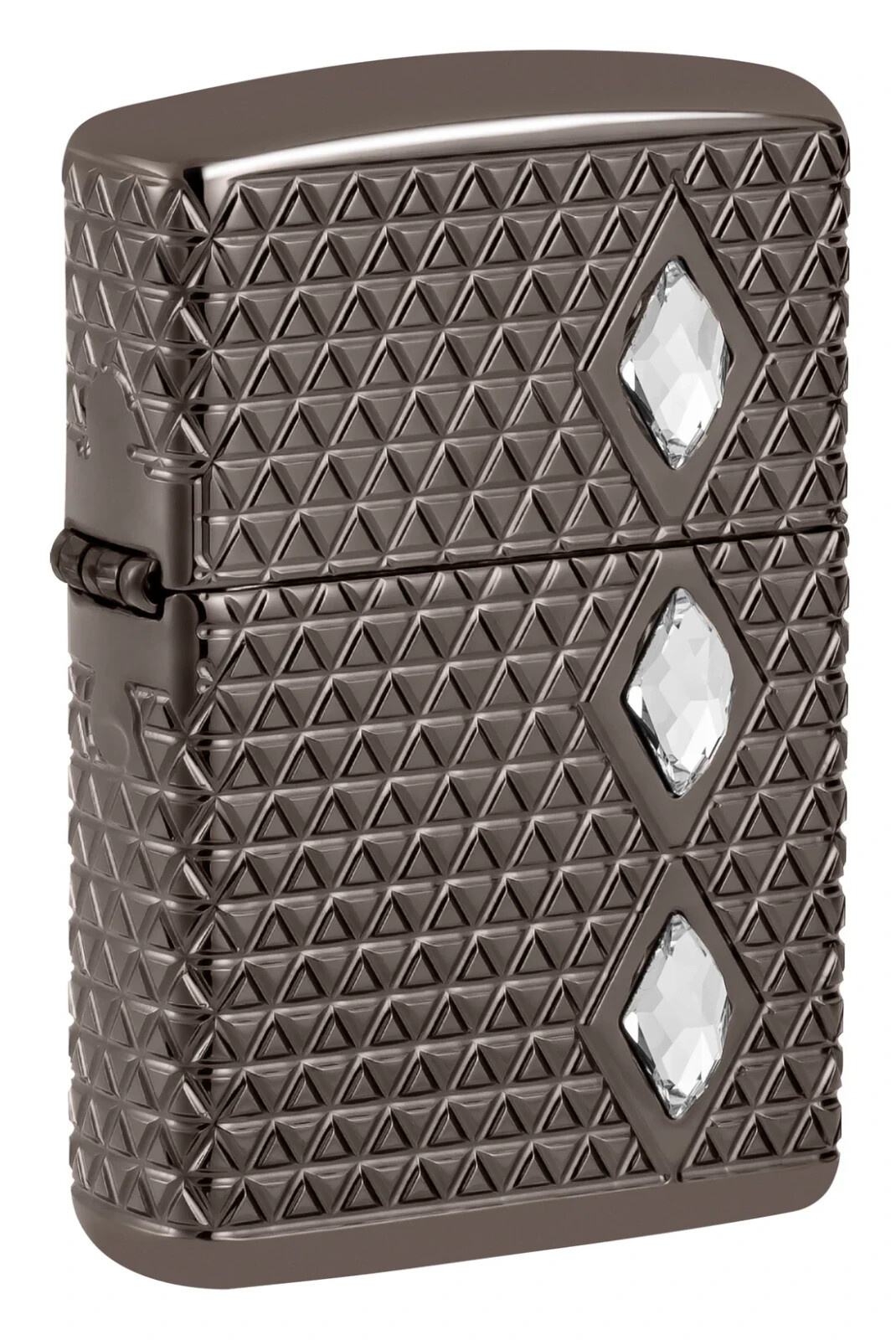 Zippo Armor Diamond Pattern Design Multicut Black Ice 46316