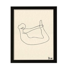 Bow, FRAMED Print Yoga Wall Art