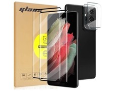 4in1 Tempered Glass For Galaxy S21 Ultra 5G, Screen and Camera Lens Protector 9H