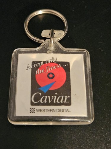 Western Digital Caviar Computer Festplatte Werbung Acryl Schlüsselanhänger