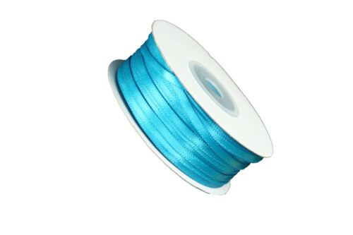 Thin DOUBLE FACE Silky SATIN Ribbon CHOOSE Size 1/8" or 1/16", Color & Length - Picture 12 of 40