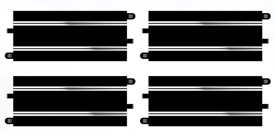 Paquete de extensión de pista Scalextric 4 - 4 piezas C8205 350 mm vías rectas C8526 Foto 2 de 2