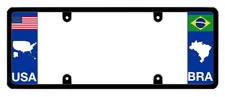 DFS Brazil BRA Patented License Plate Frame Holder