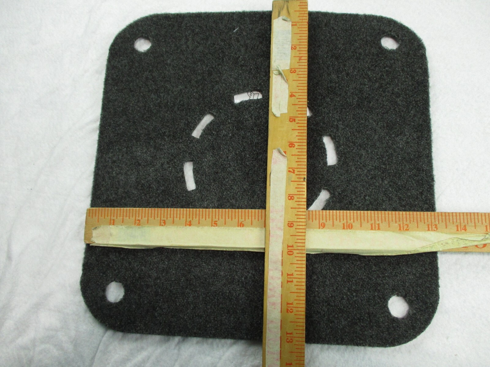 4 Ikea Nedda Chair Pads Gray Polypropylene Thick Felt 13" Square 21073