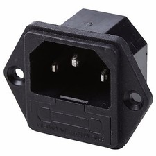 Universal IEC320 C14 Combined Socket Plug Adapter SS-8B Use Only With A250V Fuse