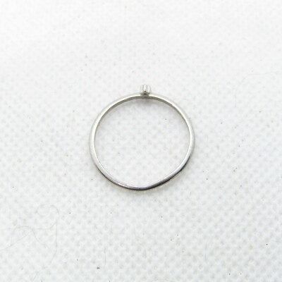 Beautiful SU CH Sterling Silver 925 Pink & White CZ Ring