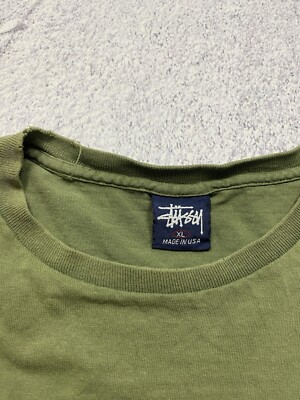 Stussy tシャツ　made in USA 90’s Vintage 90s Stussy Usa Skater White T Shirt Medium