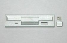 NEW Bytecc Internal Floppy Drive Front Cover ONLY  Plunger Silver 3.5" Style C