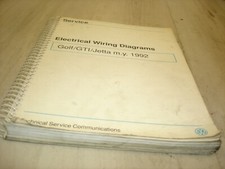1992 Volkswagen VW Golf GTI Jetta Electrical Wiring diagram Repair Manual