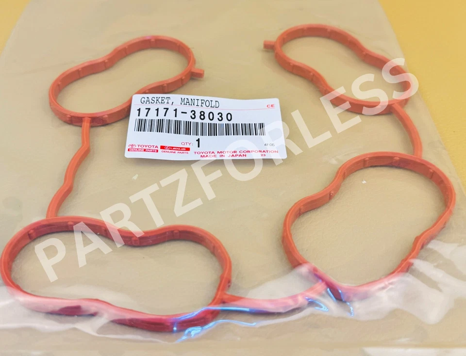 1717138030 TOYOTA JUNTA GENUÍNA, COLETOR DE ADMISSÃO À CABEÇA, NO.1 17171-0S030 - Imagem 4 de 4