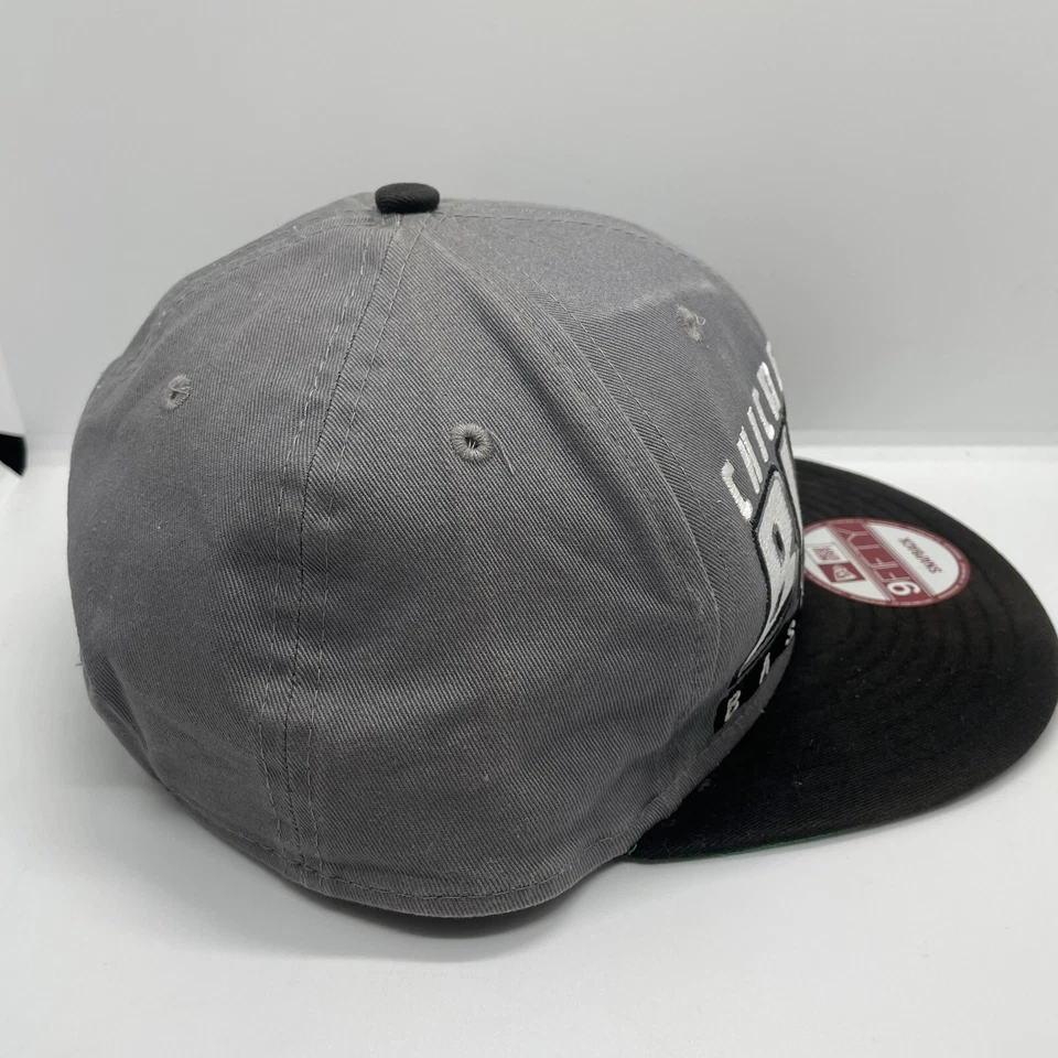 Boné/chapéu Chicago Bulls Windy City basquete nova era madeira clássico preto/cinza - Imagem 2 de 4