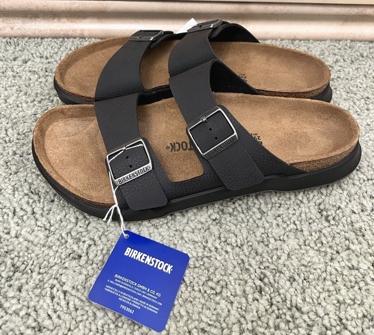 BIRKENSTOCK ARIZONA CT DESERT SOIL BLACK SHOES SANDALS MENS SIZE 12 US EU  45 802436345256 | eBay