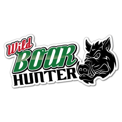 Wild Boar Hunter Sticker Decal Hunting Car 4x4 Vinyl Wild #6358EN | eBay