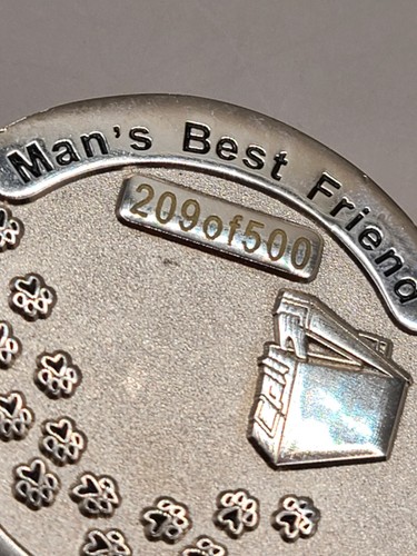 Canine Cachers 2005 first edition Geocoin extremely limited 209 of 500 - Afbeelding 3 van 3