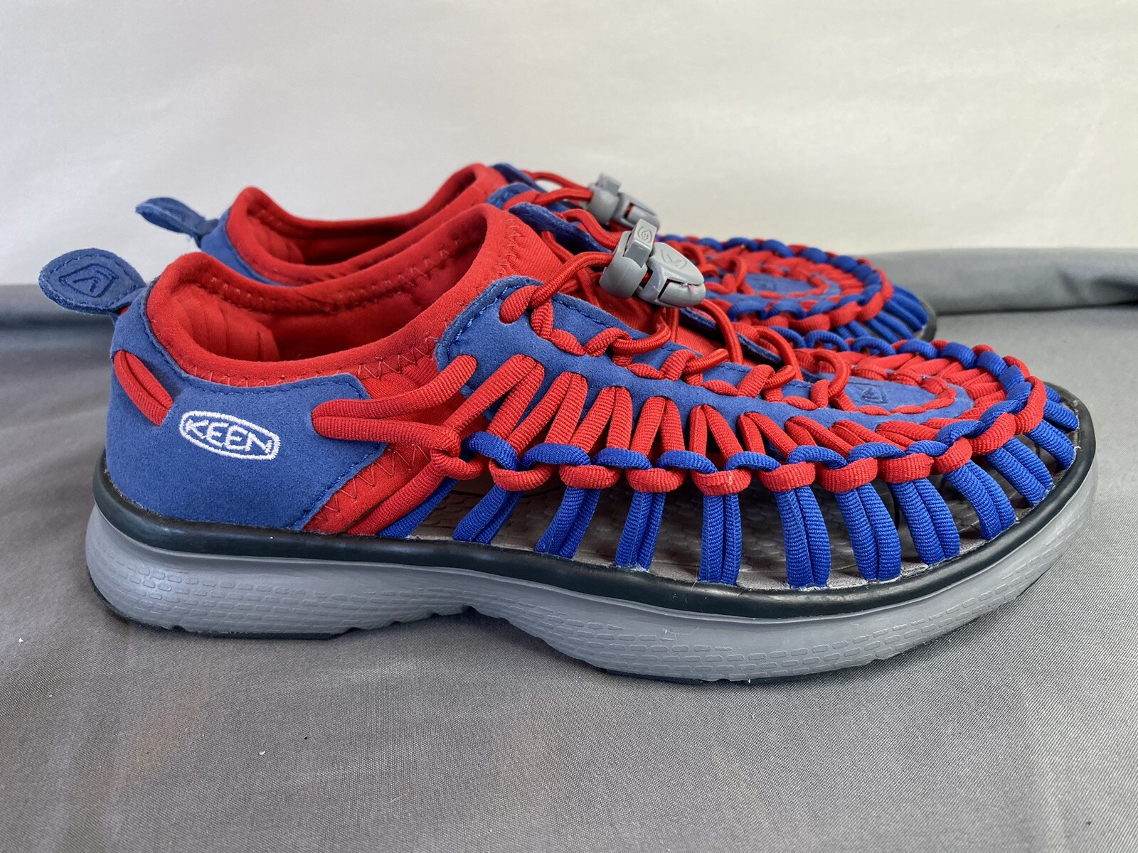 Scarpe KEEN Uneek sneakers classiche due corde donna 5 5 blu rosso slip on corda acqua