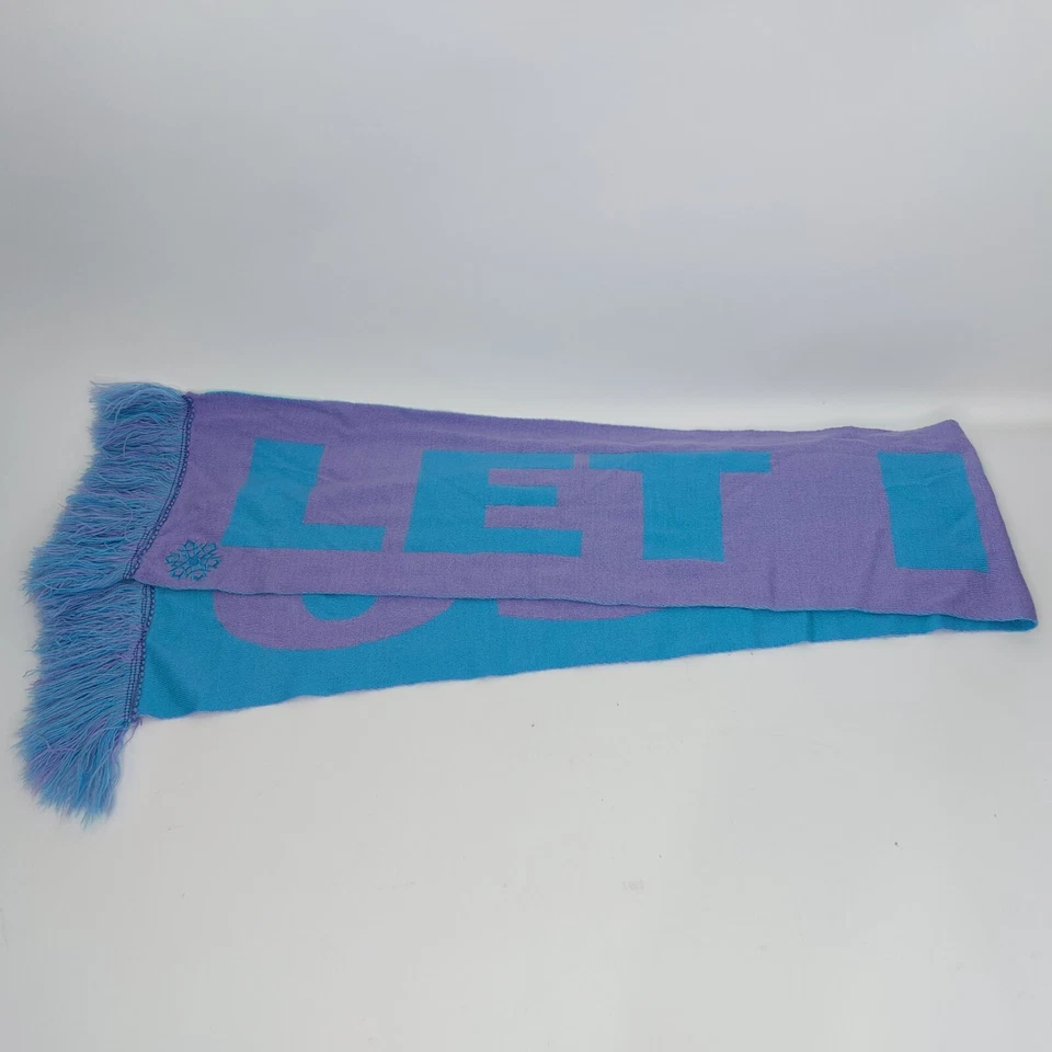 Disney Frozen Bufanda Niño Let It Go Elsa Anna - Púrpura y Turquesa Foto 2 de 4