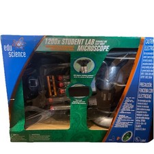 EDU SCIENCE 1200X STUDENT LAB MICROSCOPE With Die Cast Body New in Box