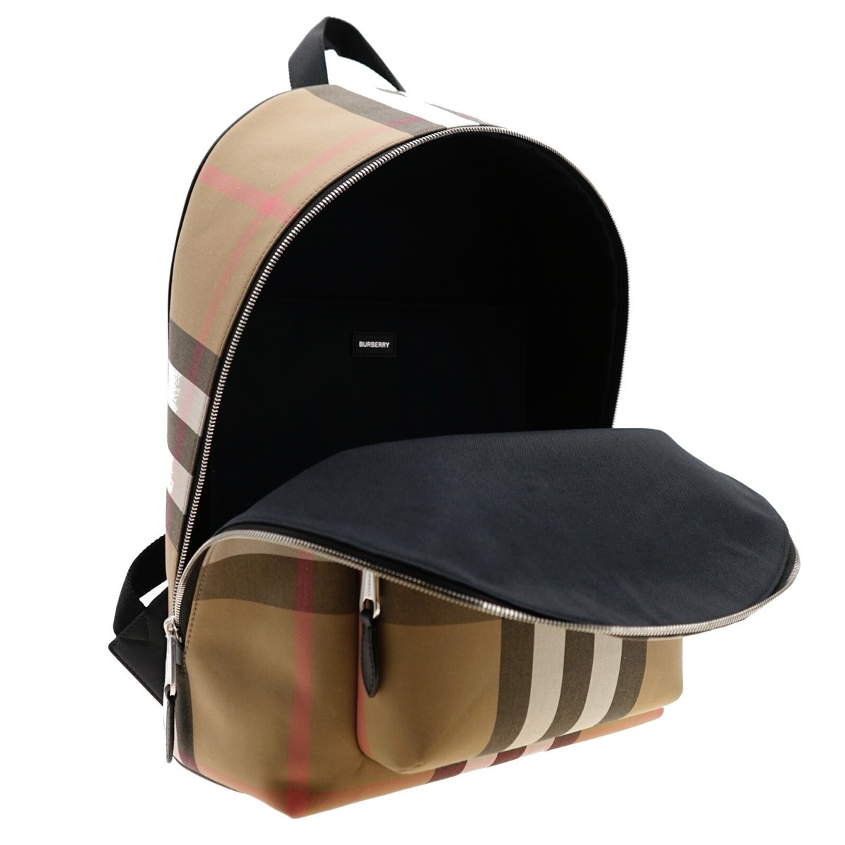 [BURBERRY]バーバリーML JEFFチェック柄バックパックTAUPE BROWN Burberry Jeff Backpack Check Canvas New | eBay