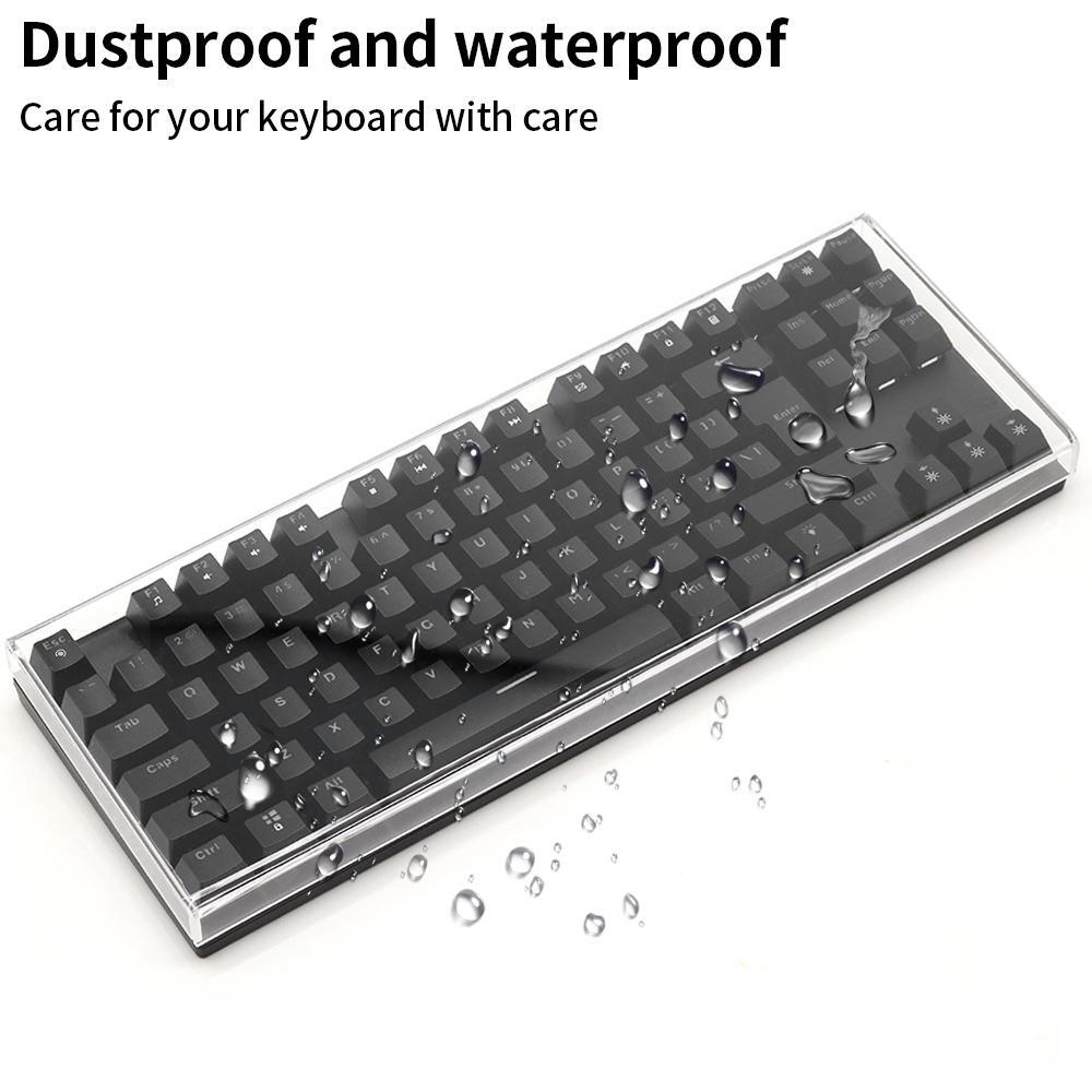 Clear Acrylic Mechanical Keyboard Dust Cover for Gaming Computer Case Protection