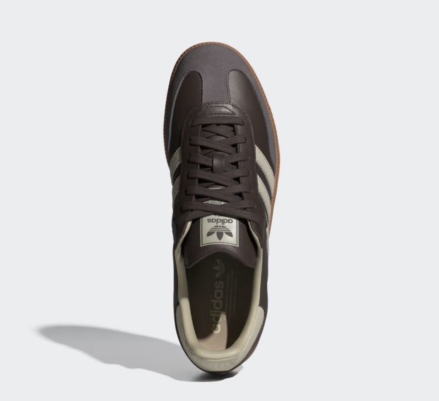 adidas Originals SAMBA OG MEN'S SHOES ID1481 Dark Brown Putty Grey image 10