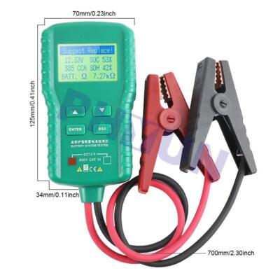 12V Autobatterietester 100-1700 CCA Blei-Säure-Batterie Anlasstest Universal 1pc