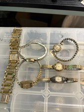 Vintage Women’s Watches And Movement Lot Of 60 Elgin Longines And More Parts/rep