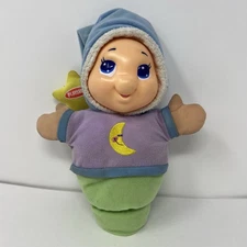 Playskool Gloworm lullaby Baby doll Toy Lights up and Sounds Glow Worm 