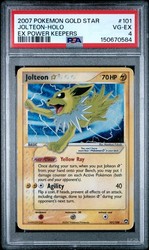 Jolteon Gold Star 101/108 EX Power Keepers Holo