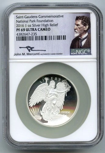 2016 Saint Gaudens 1 oz Silver NGC PF70 National Park Medal HR Mercanti - Q381