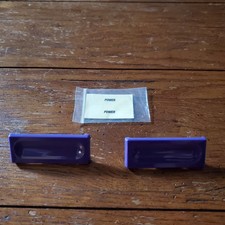 Super Nintendo SNES Replacement Power  Reset Buttons w/ Labels