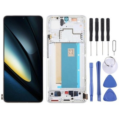 Original Full LCD Display Touch Digitizer For Xiaomi Poco F6 Pro White Frame