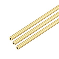 3Pcs Brass Round Tube 300mm Length 4mm -10mm OD 1mm Wall Thickness Seamless Pipe