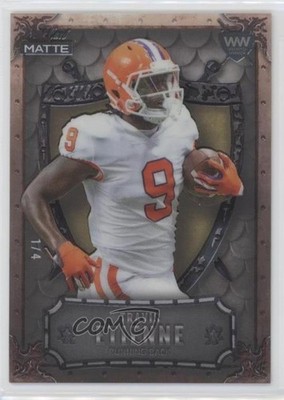 2021 MATTE Weekend Warriors Bronze Border Gold 1/4 Travis Etienne Rookie RC 0f3j