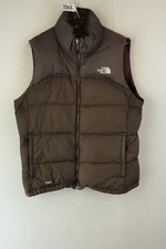 The North Face Womans Brown Padded 700 Down Filled Gilet Vest Size 40
