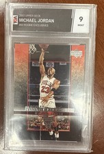 2003 UPPER DECK ROOKIE EXCLUSIVES #60 MICHAEL JORDAN CARD BULLS TGA 9 LOW POP. rookie card picture