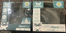Herobility HERO TEAT 2 pc XS 0 Months Baby Bottle Nipples Sealed Sweden