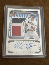 NOLAN TRAEGER 2025 PANINI STARS STRIPES AUTOGRAPH JUMBO PATCH /25 AUTO
