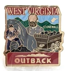West Virginia Outback Steakhouse Coal Mining Heritage Souvenir Pin