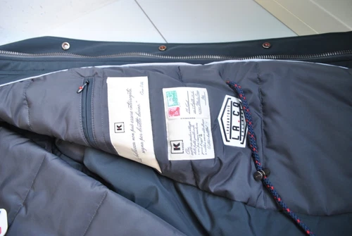 KIRED BY KITON NAPLES WARM PADDED COAT 1450.00 POSTER. SZ 50 BLU image 7