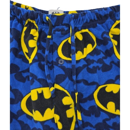 DC Comics Batman Herren Größe Large blau und schwarz Fleece Pyjamahose - Bild 3 von 5