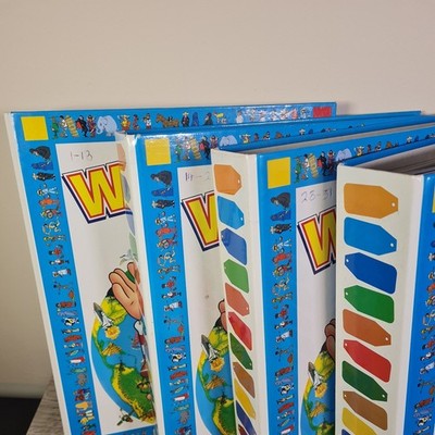 Vintage Where's Wally Wally's World Complete Magazines 4 Binders Set 1-52 index