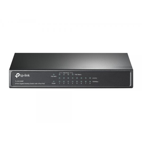 Desktop switch 8 porte gigabit 4 porte PoE 55W TL-SG1008P - Immagine 2