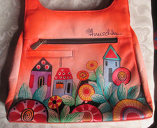 New Anuschka Village Of Dreams Hand Painted L...