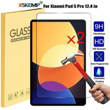 2Pcs For Xiaomi Pad 5 Pro 12.4 in Screen Protector Tempered Glass Anti Scratch