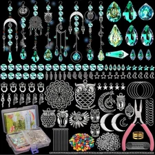 420 pcs DIY Sun Catchers Making Supplies Kit Art and Crafts for Adults Prism ...