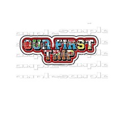 Disney Our First Trip cohe Title Premade Scrapbook Page Paper Piece die cut