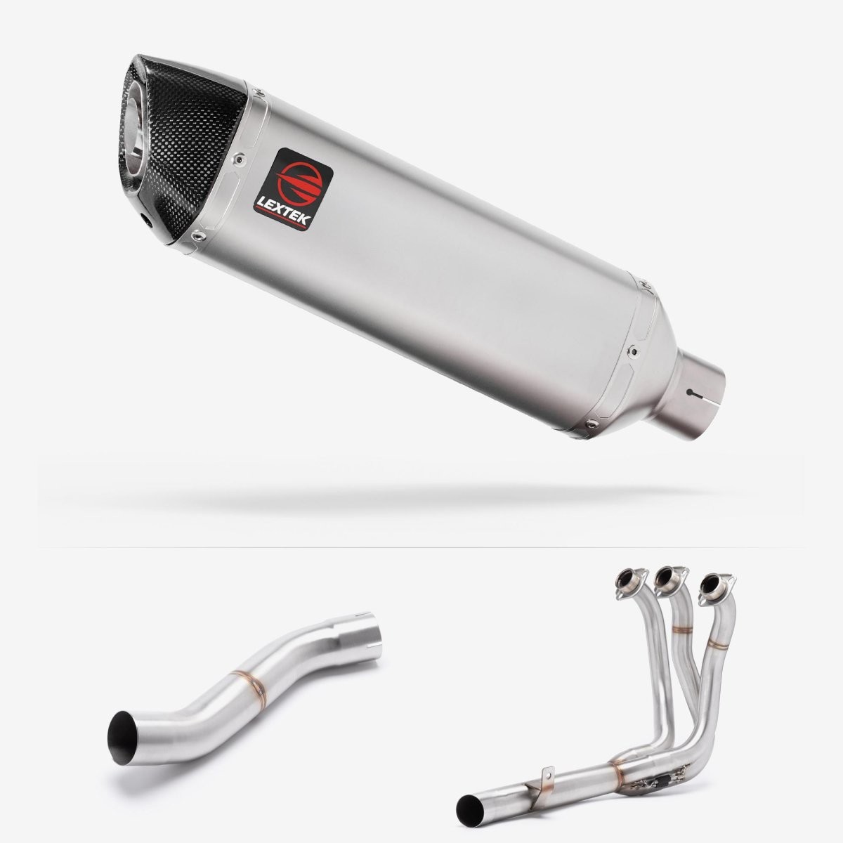 Lextek Stainless Steel VP1 Matt 300mm Exhaust System with High Level Link Pipe