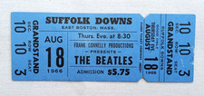 BEATLES 1966 Final Tour Authentic Vintage Suffolk Downs Unused Concert Ticket